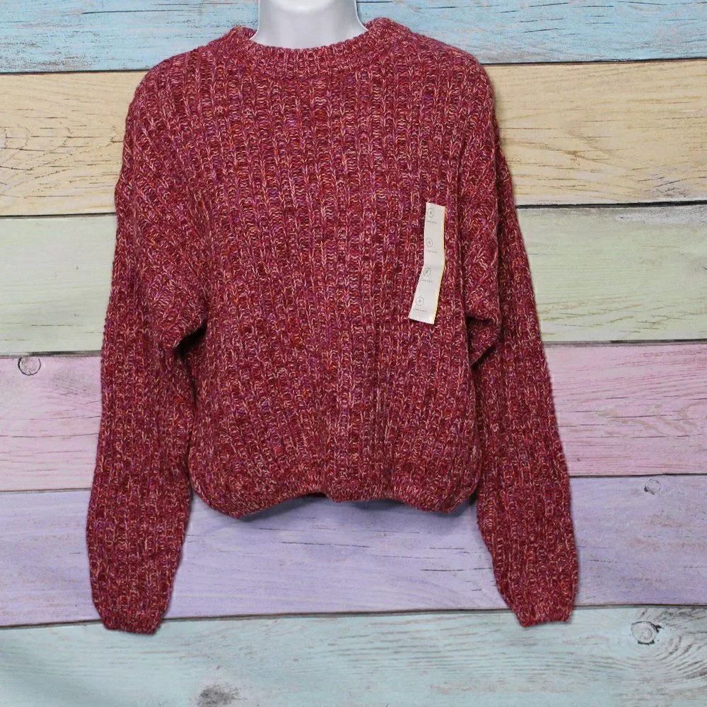 Women's Drop Shoulder Rib Knit Sweater
